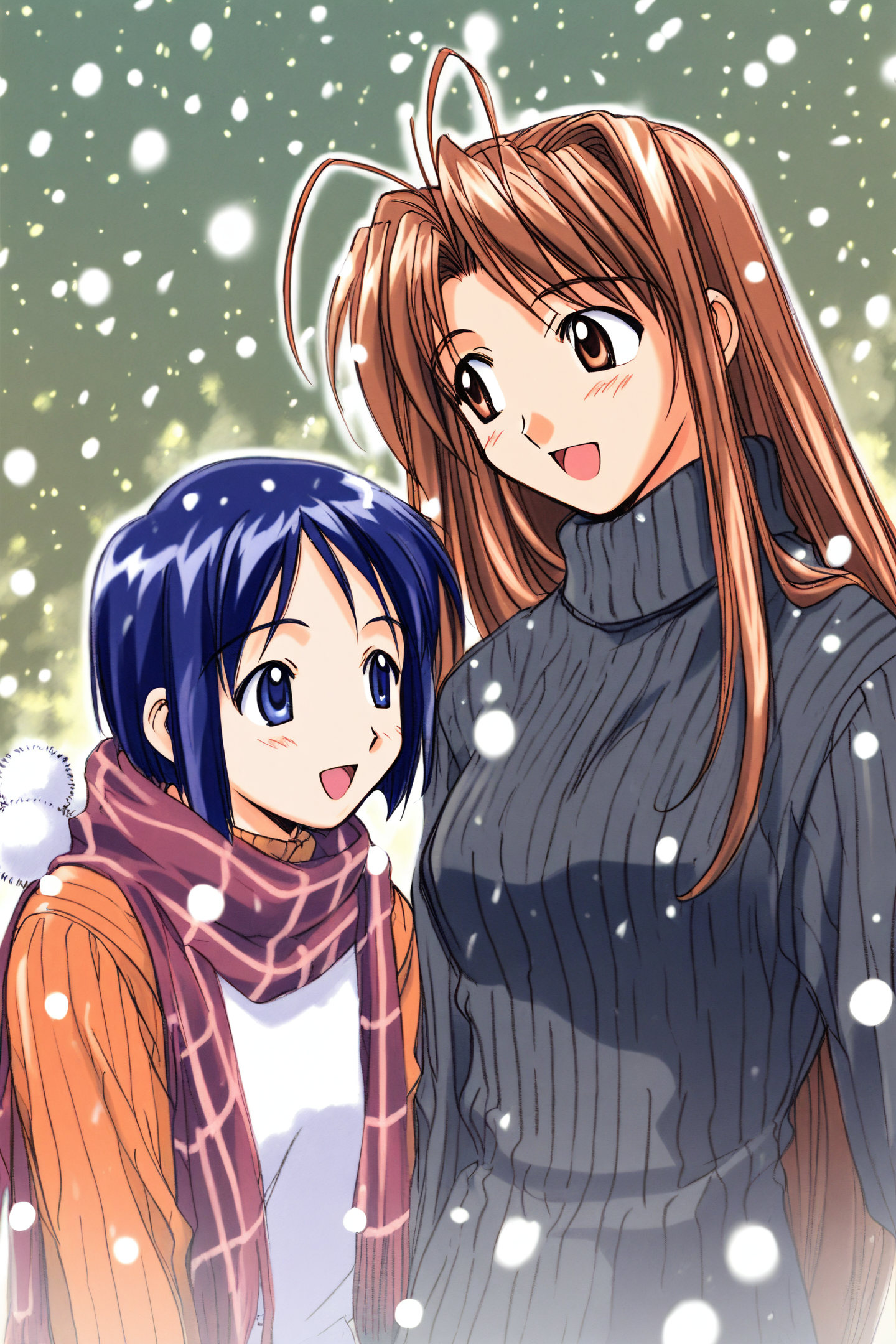 41542-1746691794-Shinobu Maehara,Narusegawa Naru,2girls,antenna hair,scarf,brown hair,long hair,blue hair,short hair,brown eyes,sweater,smile,lon.png
